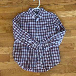 Boys polo Christmas button down shirt 5